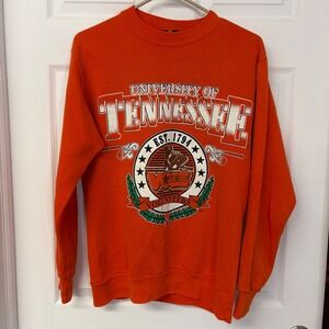 Vintage University of Tennessee Volunteers Sweatshirt Signal Sports Orange Med